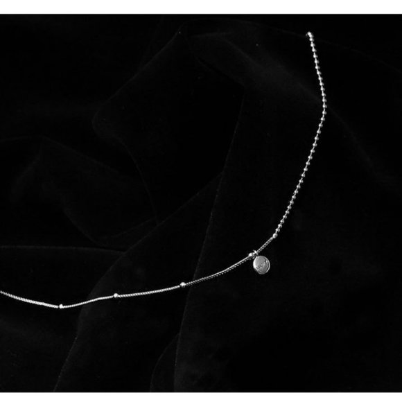 *NEW Rose Gold/Sterling Silver Lucky Bead Necklace - Picture 8 of 9